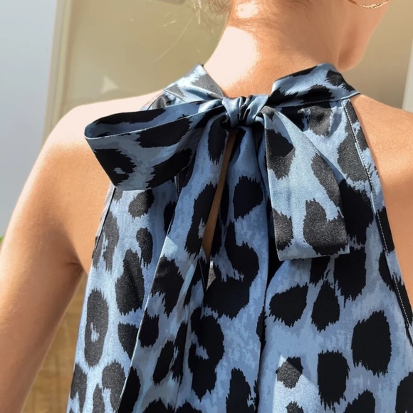 Boho leopard Print Halter Tank Top - Picture 8 of 9